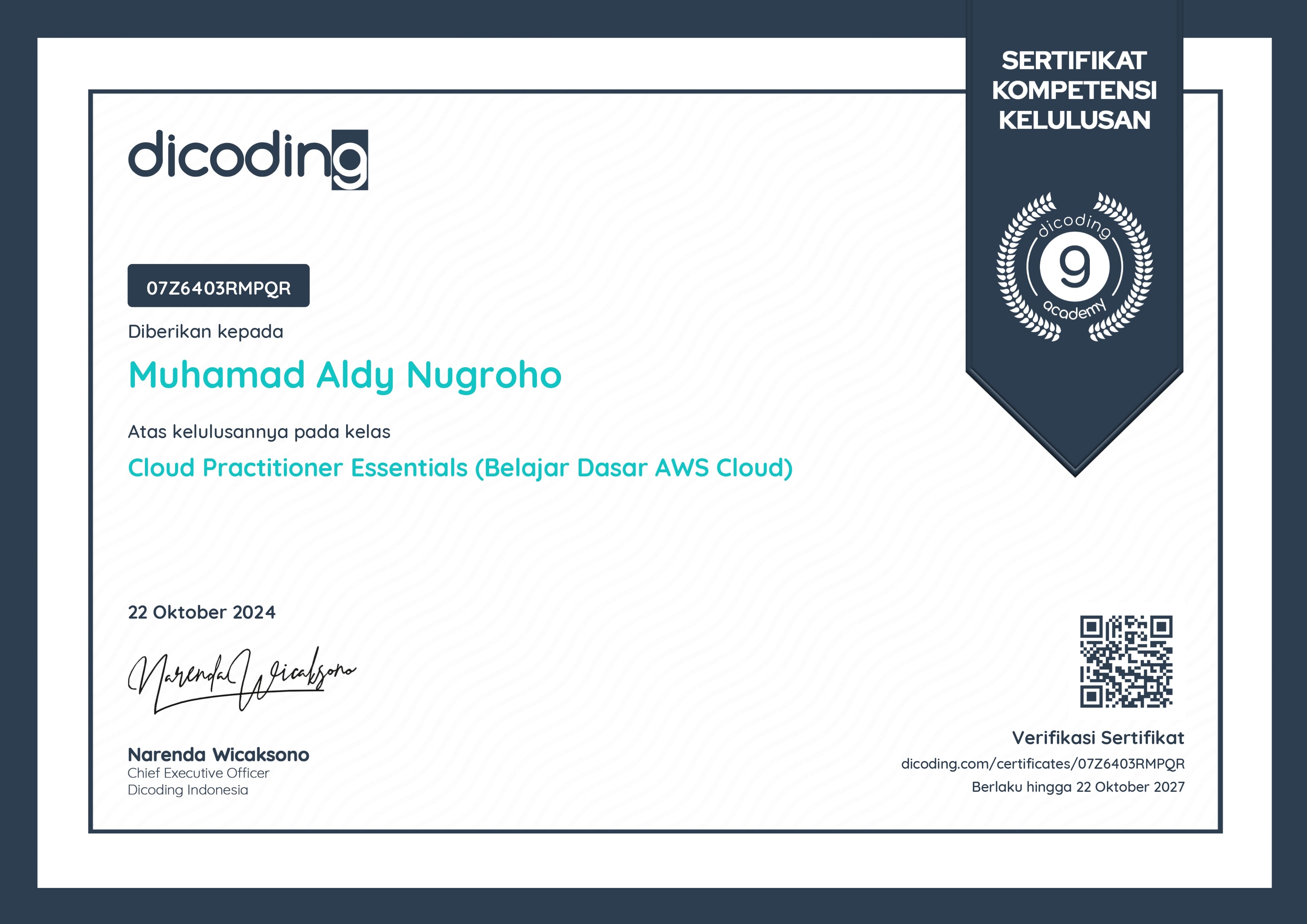Dicoding - Cloud Practitioner Essentials